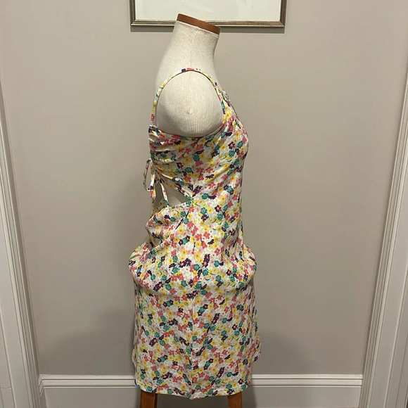 NWOT!! VERO MODA - Ullipam Tank Dress In Brook Green Aop Ulli - Size M - Picture 7 of 12